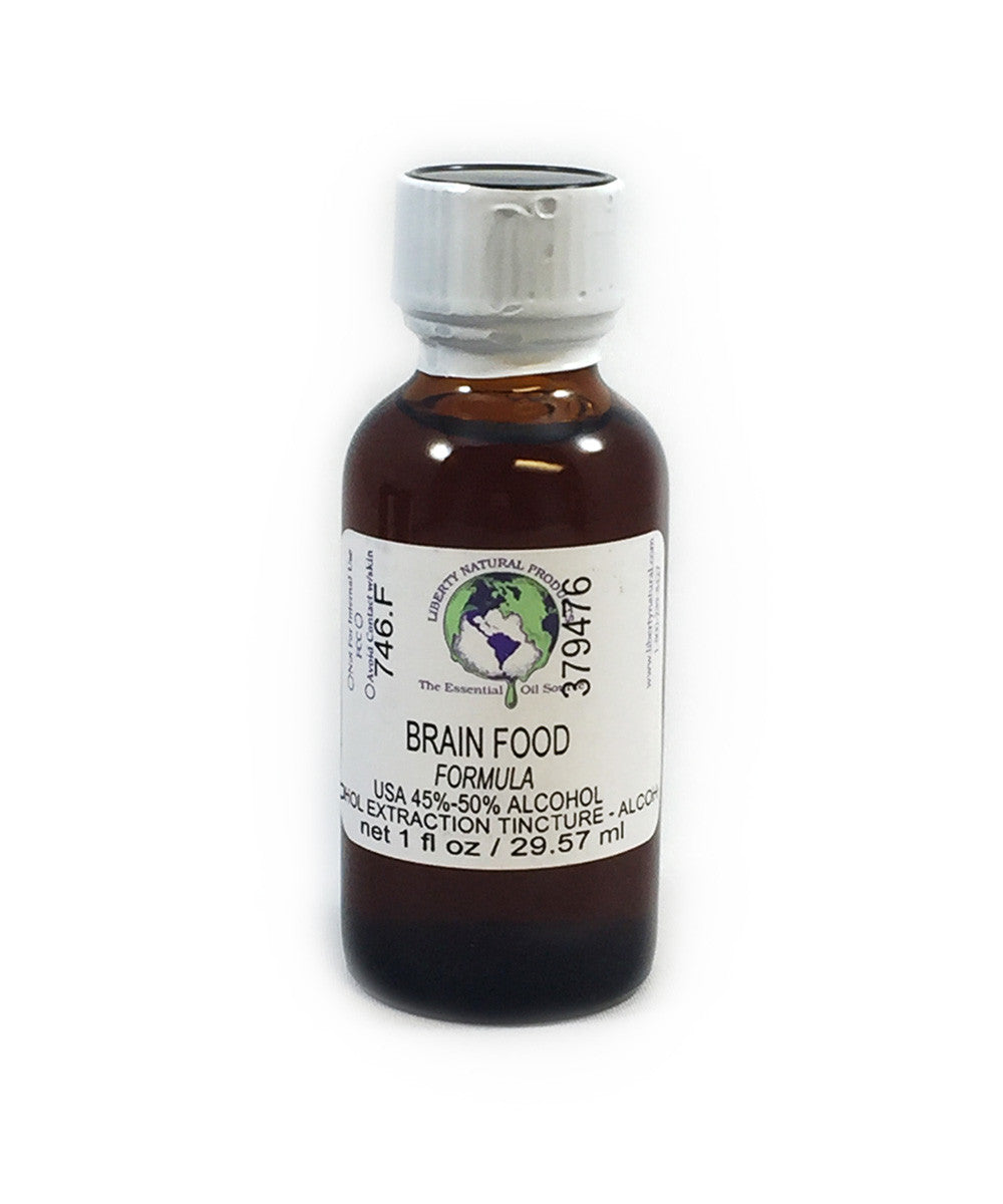 Brain Food Tincture - Using proven herbs that are sure to give your brain that boost it needs to tackle any task ahead. 