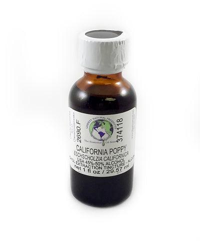 California Poppy Tincture - in an easy to use tincture. California Poppy is an incredible natural sedative and has been used for centuries by native Americans. 